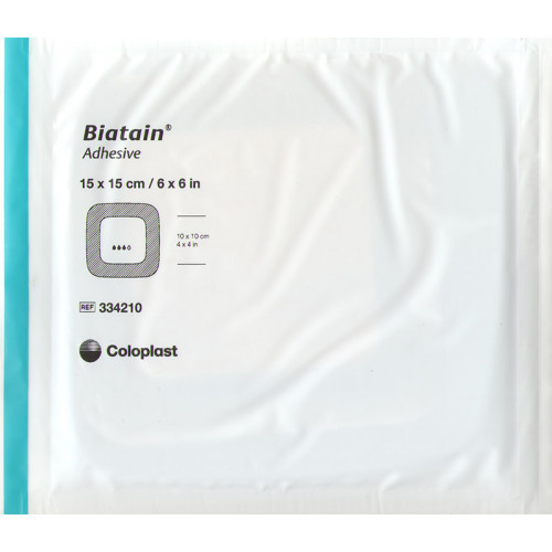 Biatain / Биатен - губчатая адгезивная повязка, 15x15 см