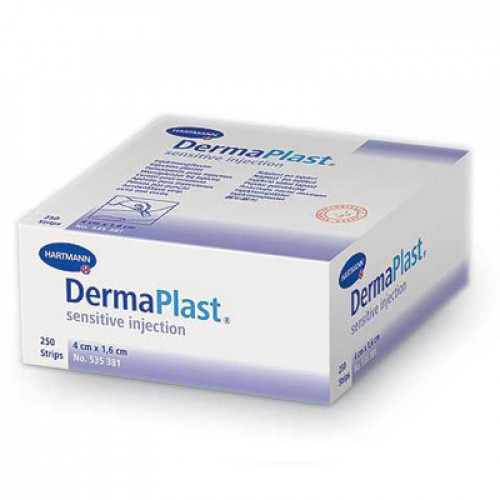 [недоступно] DermaPlast Injection / ДермаПласт Инжекшн - пластырь инъекционный,  телесный, 4х1,6 см, 250 шт.