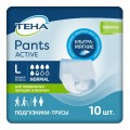 Tena Pants Active Normal / Тена Пантс Актив Нормал - впитывающие трусы для взрослых, L, 10 шт.