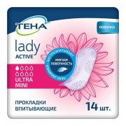 Tena Lady Active Ultra Mini / Тена Леди Актив Ультра Мини - урологические прокладки для женщин, 14 шт.