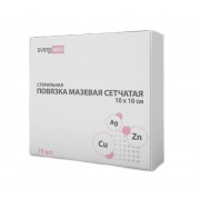 EversMed Cu Zn + Ag / ЭверсМед - повязка мазевая сетчатая с нитратом серебра, 10x10 см, 10 шт.