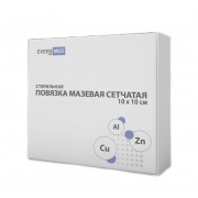 EversMed Cu Zn + Al / ЭверсМед - повязка мазевая сетчатая с хлоридом алюминия, 10x10 см, 10 шт.