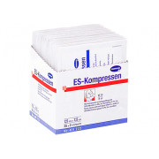 [недоступно] Es-Kompressen / Ес-Компрешн - нестерильная нетканая салфетка, 7,5х7,5 см, 8 слоев, 17 нитей, 100 шт.