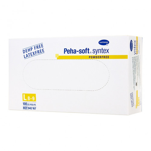 Peha-Soft Syntex / Пеха-Софт Синтекс - виниловые перчатки без пудры, L, 100 шт.