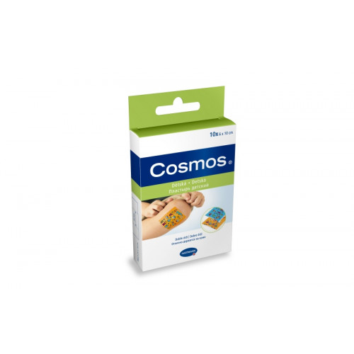 Cosmos Kids / Космос Кидс - пластырь-пластинка, детский, с рисунком, 6х10 см, 10 шт.