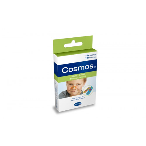 Cosmos Kids / Космос Кидс - пластырь-пластинка, детский, с рисунком, 2 размера, 20 шт.