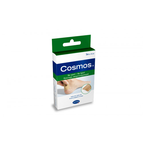Cosmos Sport / Космос Спорт - пластырь из полиуретановой пленки, эластичный, 6х10 см, 5 шт.