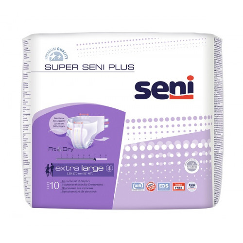 Super Seni Plus / Супер Сени Плюс - подгузники для взрослых, XL, 10 шт.