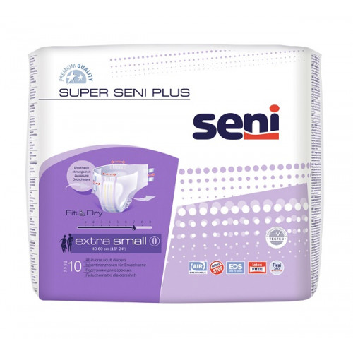 Super Seni Plus / Супер Сени Плюс - подгузники для взрослых, XS, 10 шт.