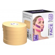 BBTape Face Pack / БиБи Тейп Фейс Пак - кинезио тейп для лица, бежевый, 1 см x 5 м, 5 шт.