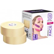 BBTape Face Pack / БиБи Тейп Фейс Пак - кинезио тейп для лица, шелк, бежевый, 2,5 см x 5 м, 2 шт.