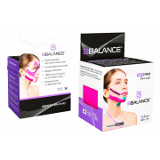 BBTape Face Pack / БиБи Тейп Фейс Пак - кинезио тейп для лица, хлопок, розовый, 2,5 см x 5 м, 2 шт.