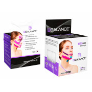 BBTape Face Pack / БиБи Тейп Фейс Пак - кинезио тейп для лица, хлопок, белый, 2,5 см x 5 м, 2 шт.