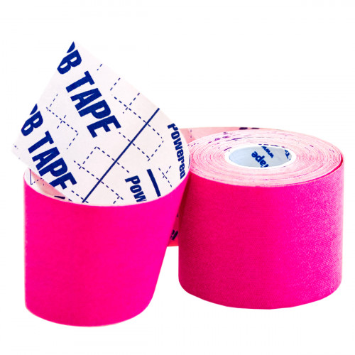 BBTape Ice (SILK) / БиБи Тейп Айс - кинезио тейп, розовый, 5 см x 5 м