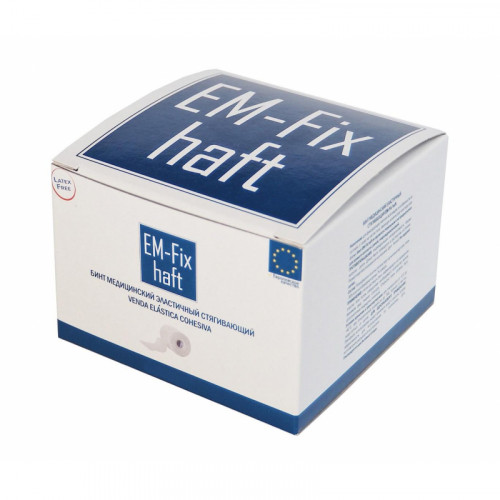 EM-Fix Haft / ЭМ-Фикс Хафт - самофиксирующийся бинт, 6 см x 10 м, белый