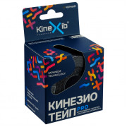 Kinexib Pro / Кинексиб Про - кинезио тейп для экстремальных нагрузок, черный, 5 см x 5 м