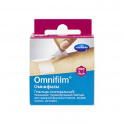 Omnifilm / Омнифилм - пластырь фиксирующий из прозрачной пленки, с еврохолдером, 2,5 см x 5 м