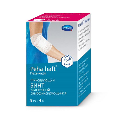 Peha-Haft / Пеха-Хафт - бинт самофиксирующийся, 8 см x 4 м, белый