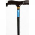 Valentine International 10090BL / Валентайн Интернэшнл - трость телескопическая, с деревянной ручкой, 76-99 см, черная