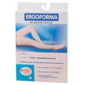Ergoforma / Эргоформа - антиэмболические чулки (1 класс), открытый носок, размер L, белые