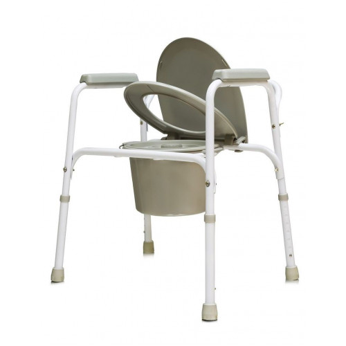 Amrus AMCB6803 / Амрос - кресло-туалет, со спинкой, стальное