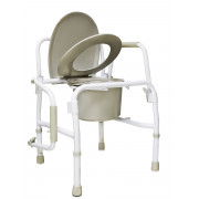 Amrus AMCB6807 / Амрос - кресло-туалет, со спинкой, с опускающимися подлокотниками