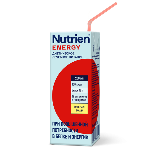 Нутриэн Энергия, банан - жидкая смесь для лечебного питания, тетрапак, 200 мл