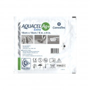 Aquacel Extra Ag + / Аквасель Экстра Аг + с серебром - усиленная абсорбирующая повязка с серебром, 15x15 см