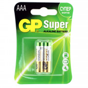 GP Super Alkaline / ДжиПи Супер - батарейка, AAA, 1,5V, 2 шт.