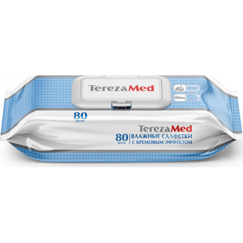 TerezaMed / ТерезаМед - влажные салфетки, с кремовым эффектом, 80 шт.