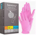 Benovy Nitrile MultiColor / Бенови - перчатки нитриловые, текстурированные на пальцах, розовые, M, 50 пар