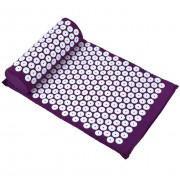 FlexiMart / ФлексиМарт - акупунктурный коврик с валиком, фиолетовый