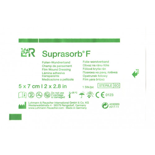 Suprasorb F / Супрасорб Ф - стерильная прозрачная пленка для перевязки ран, 5x7 см