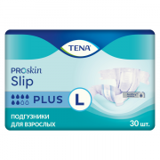 Tena Slip Plus / Тена Слип Плюс - дышащие подгузники для взрослых, L, 30 шт.