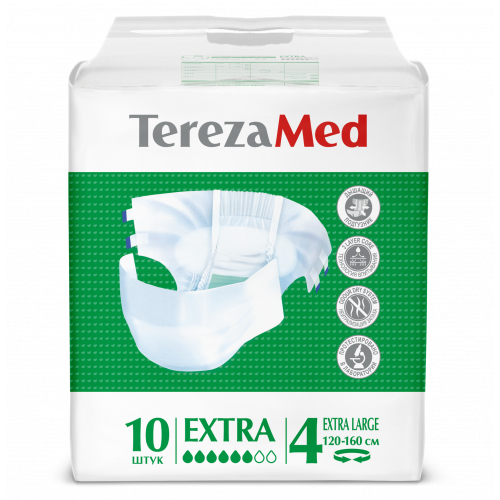 TerezaMed Extra / ТерезаМед Экстра - подгузники для взрослых, XL, 10 шт.