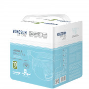 YokoSun / ЙокоСан - подгузники для взрослых, XL, 10 шт.