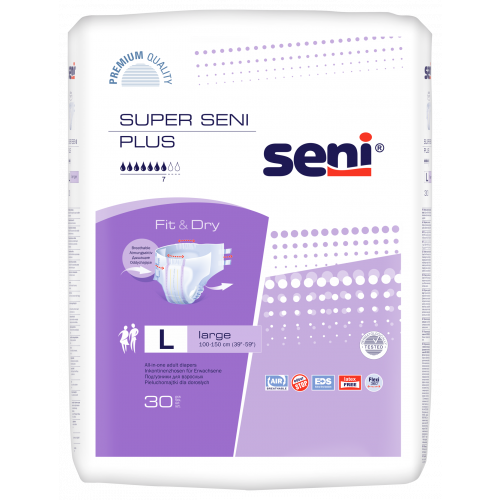 Super Seni Plus / Супер Сени Плюс - подгузники для взрослых, L, 30 шт.