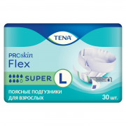[недоступно] Tena Flex Super / Тена Флекс Супер - подгузники для взрослых с поясом, L, 30 шт.