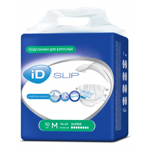 iD Slip / АйДи Слип - подгузники для взрослых, M, 10 шт.