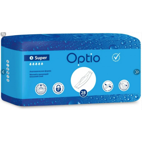 Optio Super / Оптио Супер - урологические прокладки для мужчин, 28 шт.