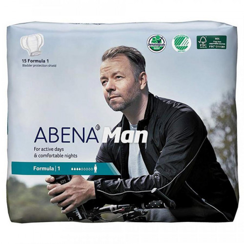 [недоступно] Abena Abri-Man Formula 1 / Абена Абри-Мен Формула 1 - мужские урологические прокладки, 15 шт.