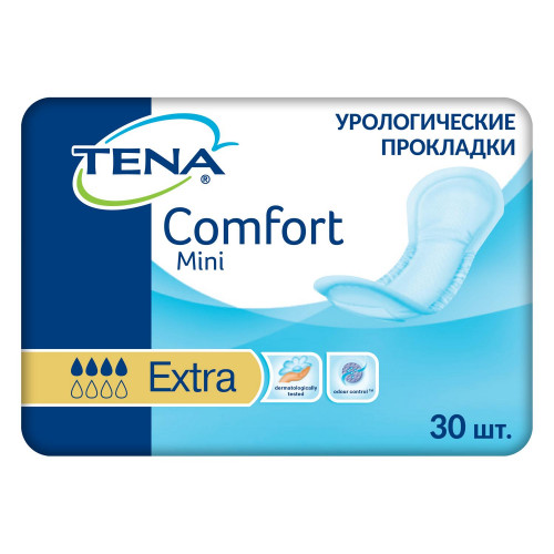 Tena Comfort Mini Extra / Тена Комфорт Мини Экстра - урологические прокладки для женщин, 30 шт.