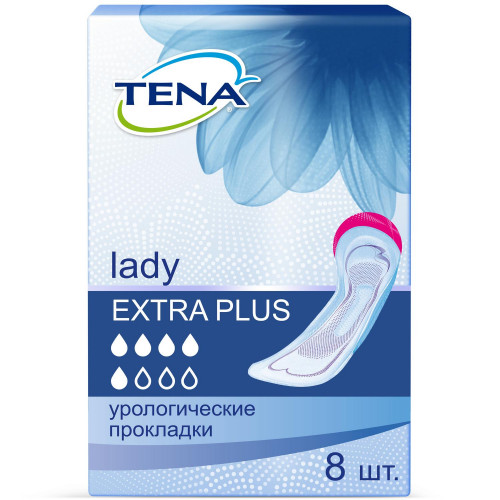 [недоступно] Tena Lady Extra Plus / Тена Леди Экстра Плюс - урологические прокладки для женщин, 8 шт.