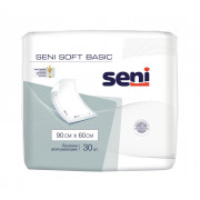 Seni Soft Basic / Сени Софт Бейсик - одноразовые впитывающие пеленки, 90x60 см, 30 шт.