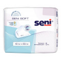 Seni Soft / Сени Софт - одноразовые впитывающие пеленки, 40x60 см, 5 шт.