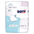 Seni Soft / Сени Софт - одноразовые впитывающие пеленки, 60x60 см, 5 шт.