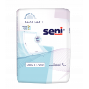 Seni Soft / Сени Софт - одноразовые впитывающие пеленки с крылышками, 90х170 см, 5 шт.